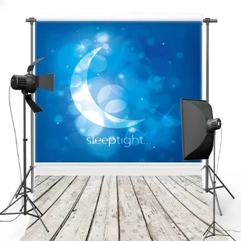 

MEHOFOTO Blue Light New Fabric Polyester Photography Background For Wedding Wood Floor Vinyl Backdrop For Photo Studio 533