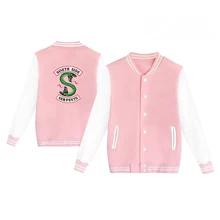 Драма США Ривер Вэлли город с окружающим кардиганом бейсбольная форма Мужская и Женская Куртка tide new