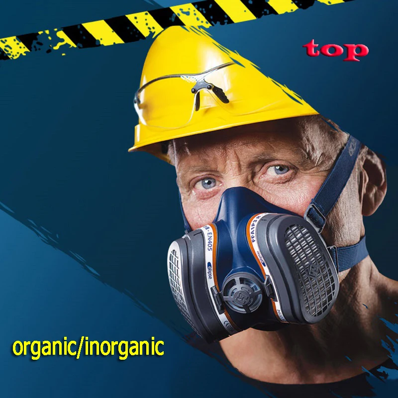 

Activated Carbon Gas Mask Anti-particle Mixed Half Mask Respirator Protection Organic / Inorganic Gas Spray Formaldehyde Set