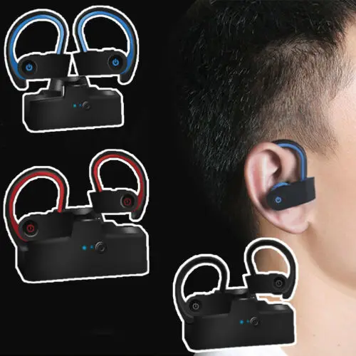 

Bluetooth 5.0 Headset TWS Wireless Sport Earphones Mini Twins Earbuds 5D Stereo Ear Hook Headphones Gaming Headphone Waterproof