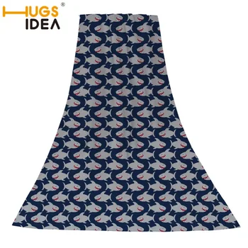

HUGSIDEA Design Shark Beach Bath Towel Drying Washcloth Swimwear Shower 75*150 Camping Gym Yoga Mat Picnic Travel Blanket Kids
