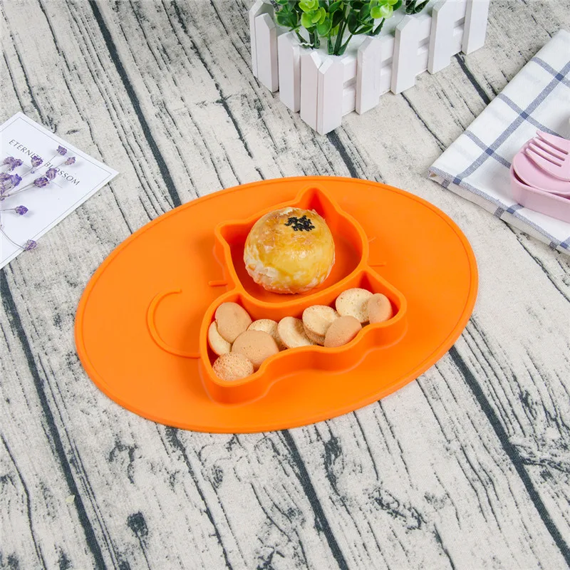 Table Mat Baby Silicone Plate Mat Silicone Suction Tray Non slip Mini Mat Children Kids Meal