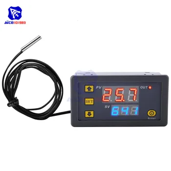 

W3230 AC 110-220V Thermometer Dual LED Digital Display Temperature Controller with Temperature NTC Sensor Probe Thermostat