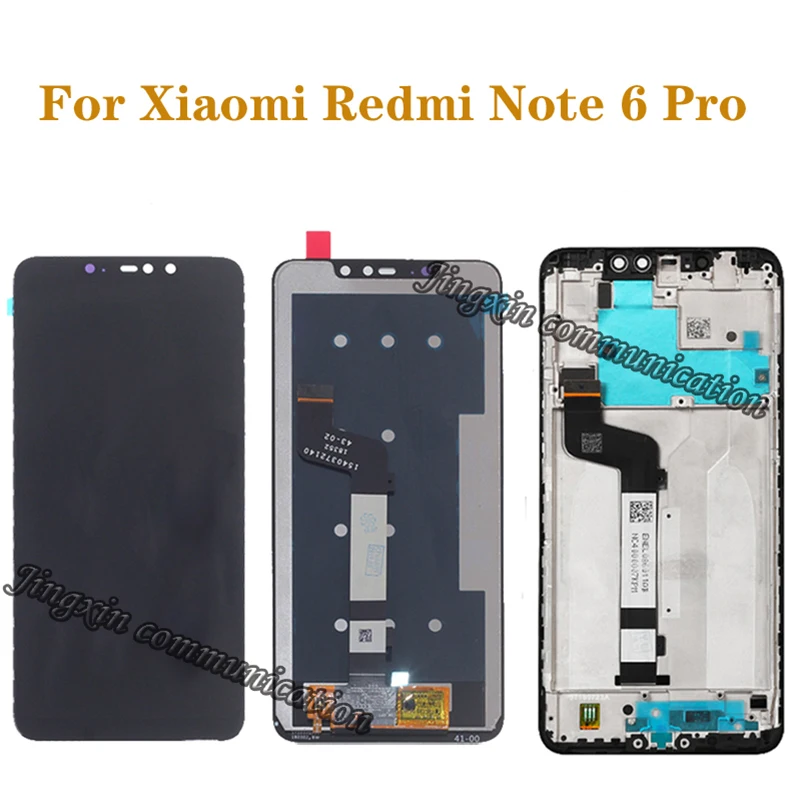 

6.26" for Xiaomi Redmi Note 6 Pro LCD Display with Frame Touch Screen Digitizer LCD for Redmi Note6 Pro Assembly Repair Parts