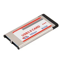 2 порта USB 3,0 Express Card Adapter Hub Cardbus для ноутбука