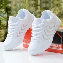 Women sneakers 2019 new fashion solid women shoes white breathable mesh casual shoes woman tenis feminino lace-up sneakers women