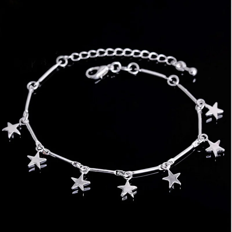 

new trendy bracelets small new silver plated chain bracelet for women fashion jewelry women's charm bracelets