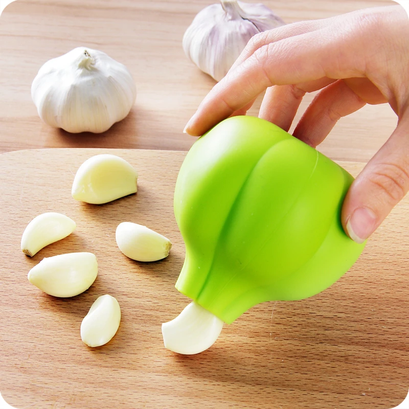 Silicone Press Garlic Crusher Zester Kitchen Gadget Home Peeler YS