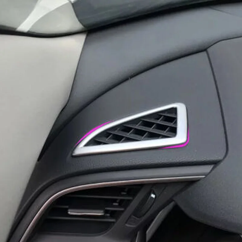 

2 шт., накладки на решетку вентилятора для Honda Civic 10, 2016, 2017