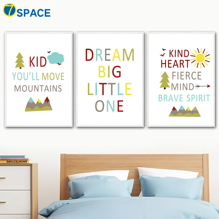 

Motivational Quotes Wall Art Canvas Painting Posters And Prints Nordic Poster Cartoon Wall Pictures Kids Room Pop Art Home Decor