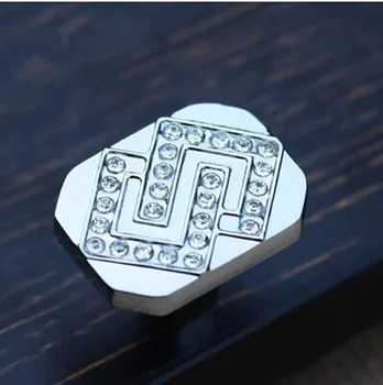 

modern simple fashion furniture knobs glass crystal ,diamond drawer cabinet knobs pulls silver chrome dresser handles knobs pull