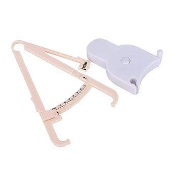 

Skinfold Body Fat Monitor With Measurement Chart Caliper Fat Tester Skinfold Measurement Tape Health Care Tool