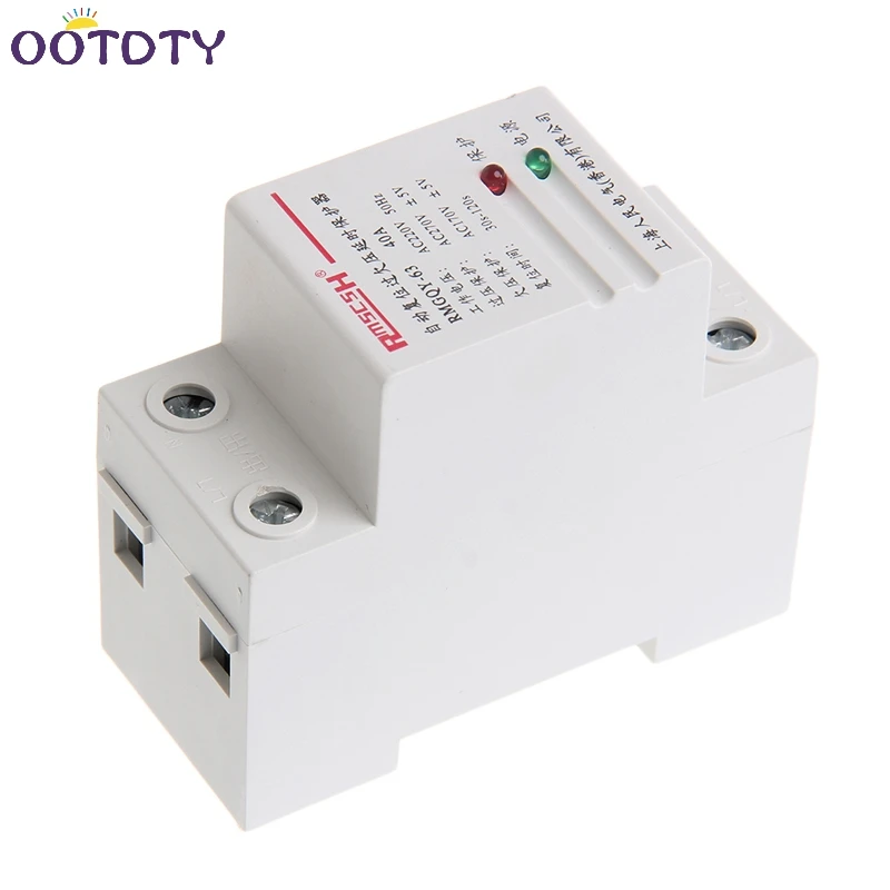 40A 220V Automatic Recovery Reconnect Over Under Voltage Protection