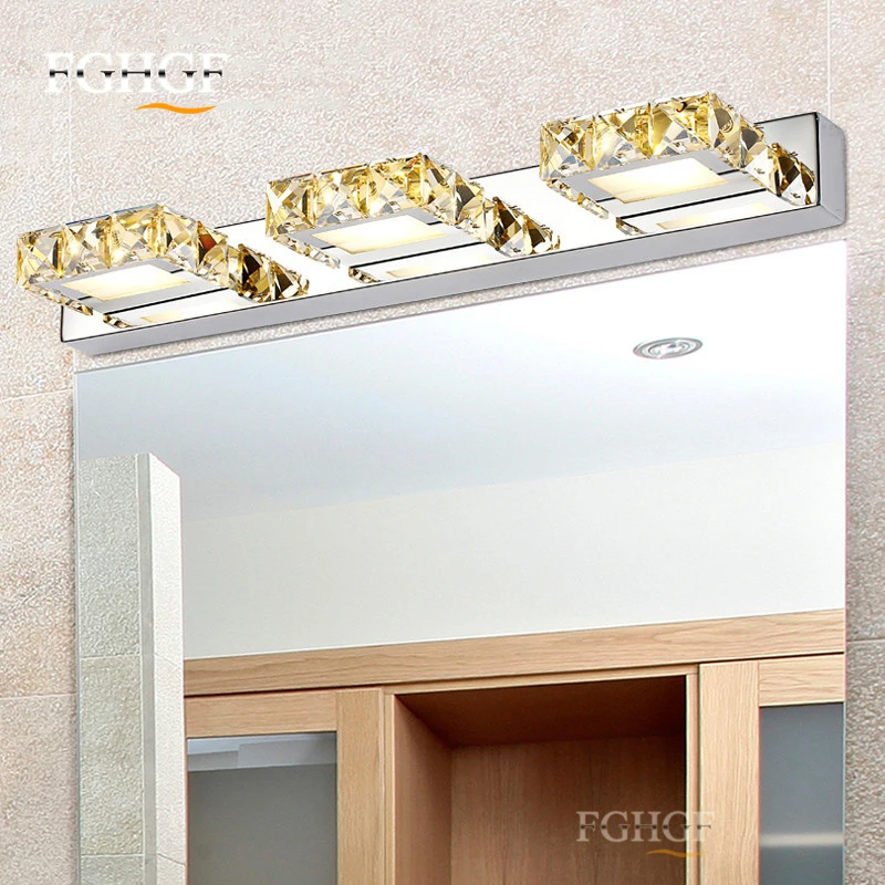 LED Crystal Wall Mirror Lamp Fashion Wall Light LED Bedroom Sconce Creative Personality Sitting Room Corridor Lamps Lighting (9)