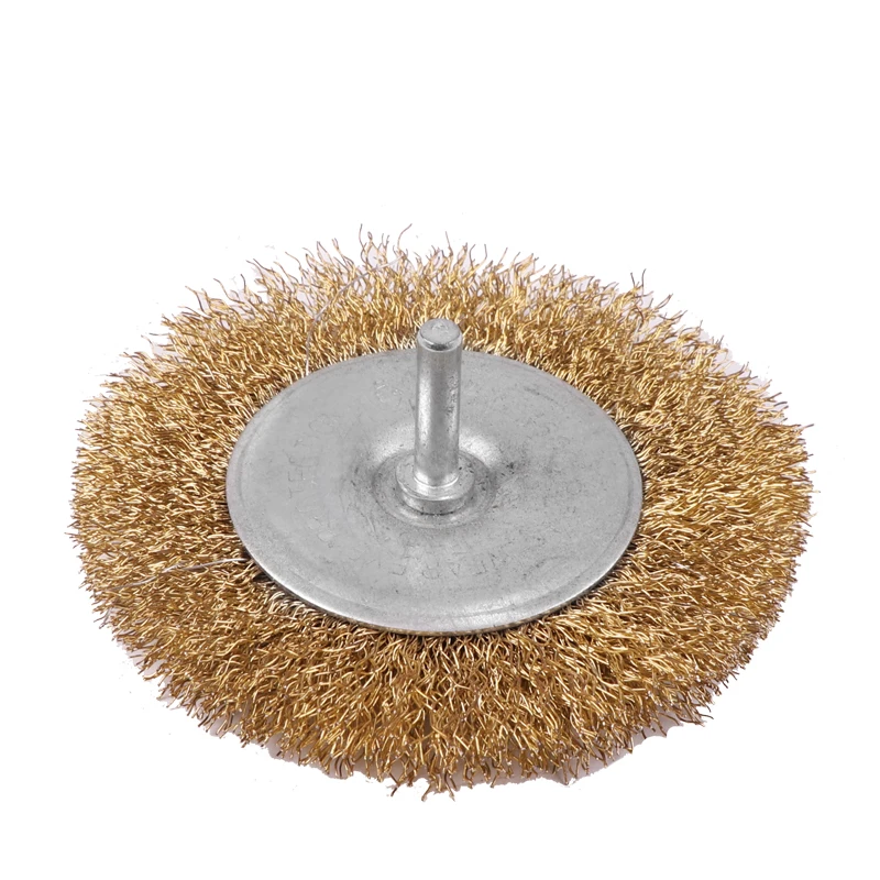 

1pc Durable 1/4" Shank Rotary Wire Wheel 4500 rpm Clean Rust Paint Scale Dirt Power Drill Brush Wirewheel Brushes 100mm