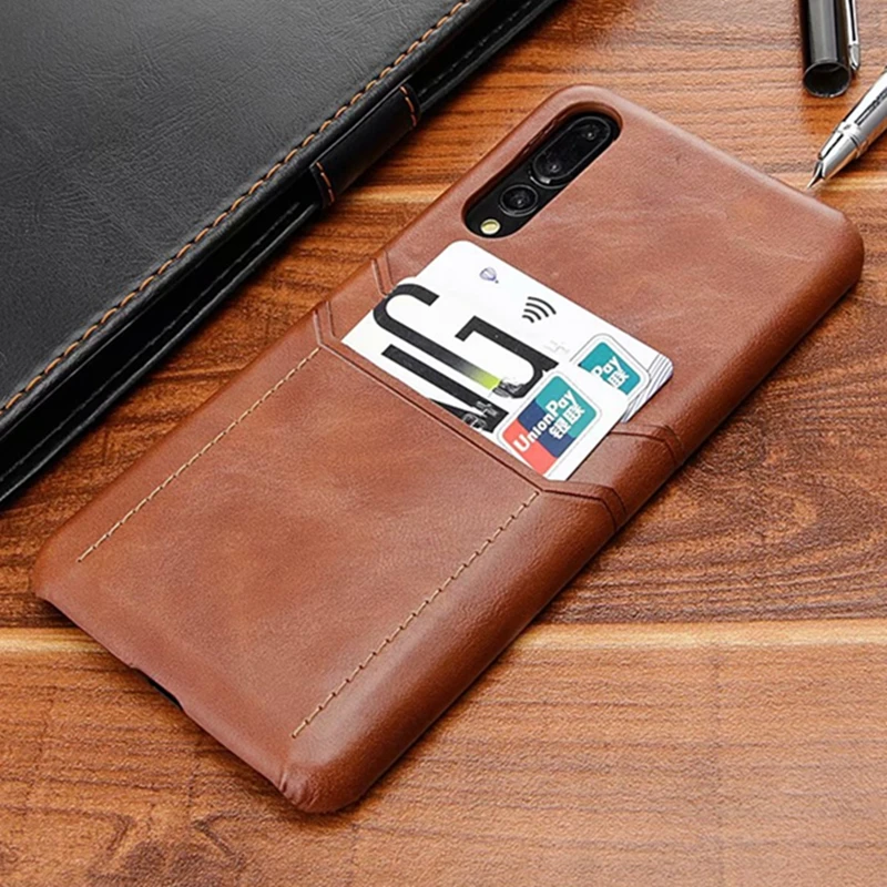 

Business Luxury Soft PU Leather Card Inset Back Cover Case for Huawei Mate 9/9 pro/10/10 pro Protect Phone for Huawei P20/P20Pro
