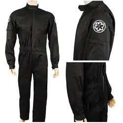 Звездные войны косплей костюм Императорский пилот боец Косплей Черная Форма для Полета Комбинезон