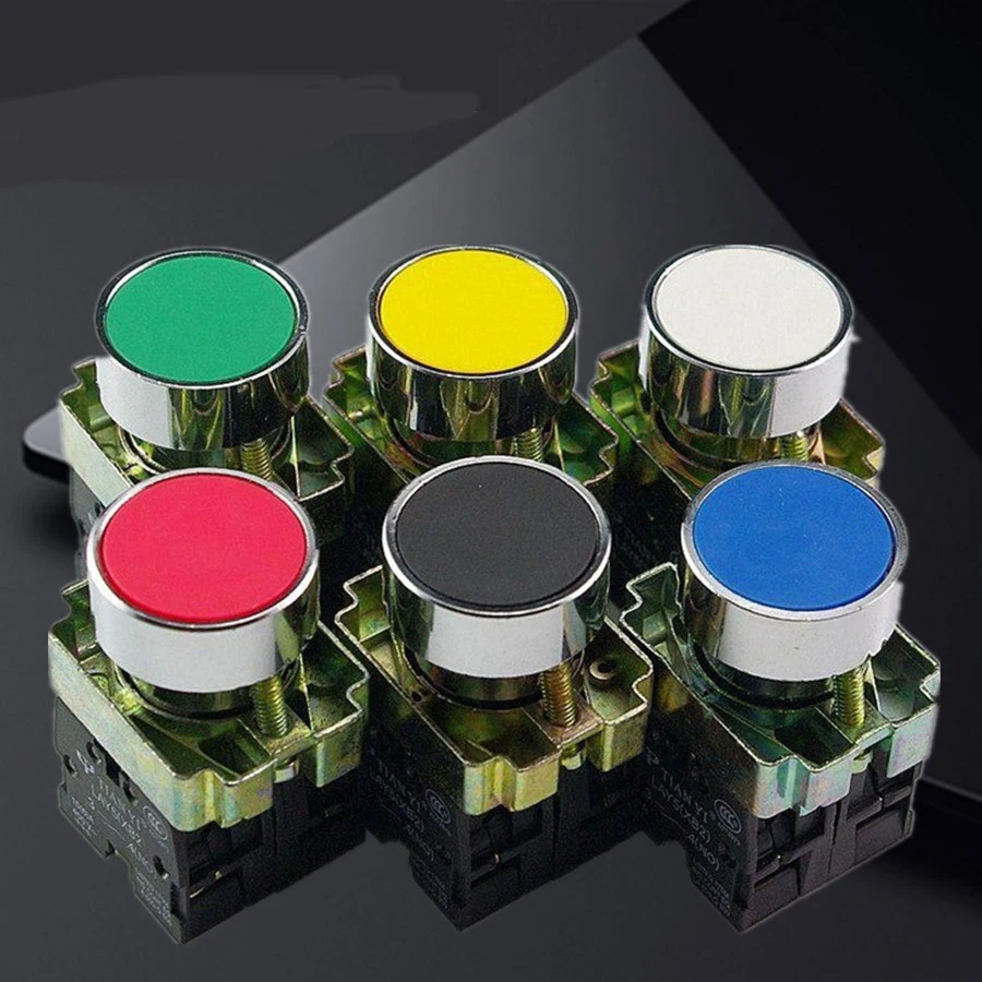 Sliver Contact XB2 BA35 BA45 BA55 BA15 BA25 BA65 Pushbutton Switch Flat