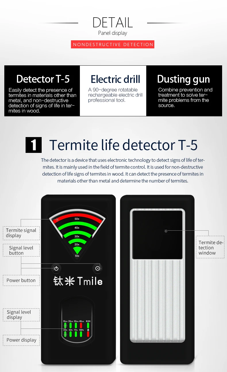 Termite детектор прецизионное сверло Интеллектуальный распылитель Termite лечение распылительный комплект-включает в себя полную систему обработки термитов