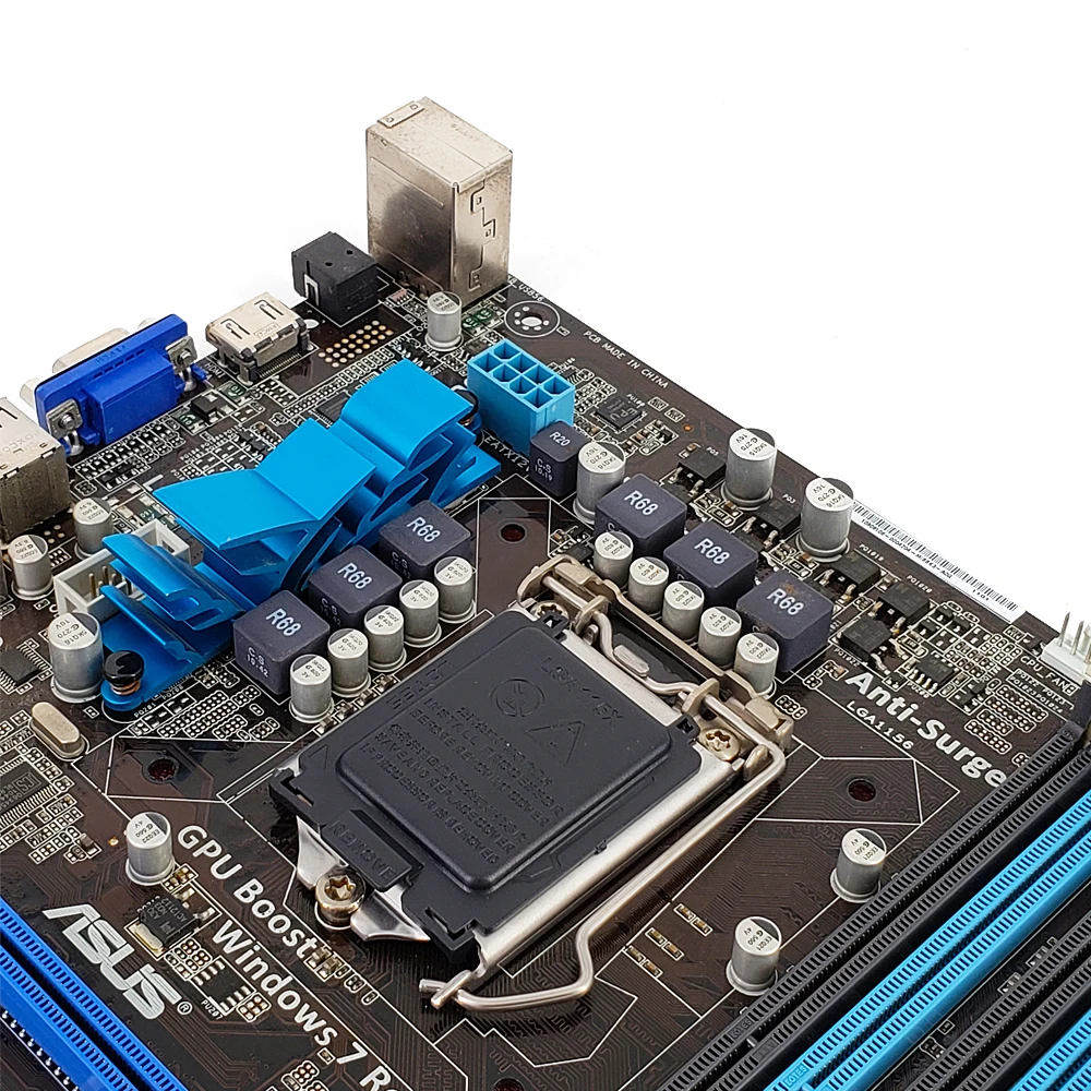  Asus P7H55-M Desktop Motherboard H55 Socket LGA 1156 For Core i7 i5 i3 DDR3 16G SATA2 USB2.0 HDMI u