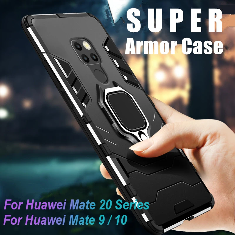 Защитный чехол для Huawei Mate 20 Pro гибридный Жесткий ПК ТПУ противоударный с