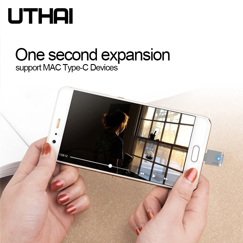 UTHAI C12 тип c OTG USB3.0 флеш накопитель USB C смартфон память Мини Usb Флешка 32 Гб 64 г|USB
