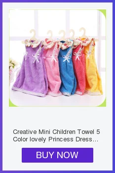Креативное мини детское полотенце 5 цветов милое платье принцессы Детское полотенце вешалки для полотенец толстый коралловый бархат WMC017