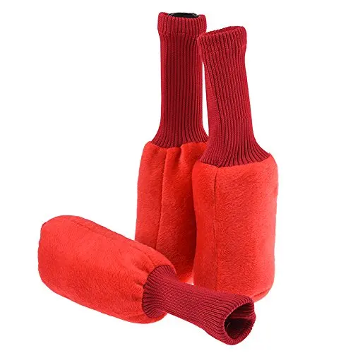 Комплект из 3 предметов, красный деревянный для гольфа Headcovers 1 3 5 гибридная насадка для клюшки для гольфа фарватера Крышка головного убора для шерстяные вязаные Драйвер чехлы аксессуары для гольфа