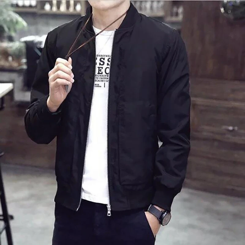 2019 Spring Thin Jacket Men Casual Baseball Coat Fashion Slim Fit Jacket Jackets Brand Casual Coat