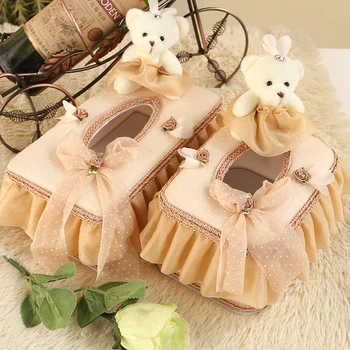 

Fabric fashion lace rustic car prontpage pumping paper box table napkin set paper storage paper pumping tissue box