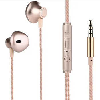 

High Quality New Dj Metal wiht Mic Dynamic Drive Hifi Bass Earphone Music Earplugs for Mobile