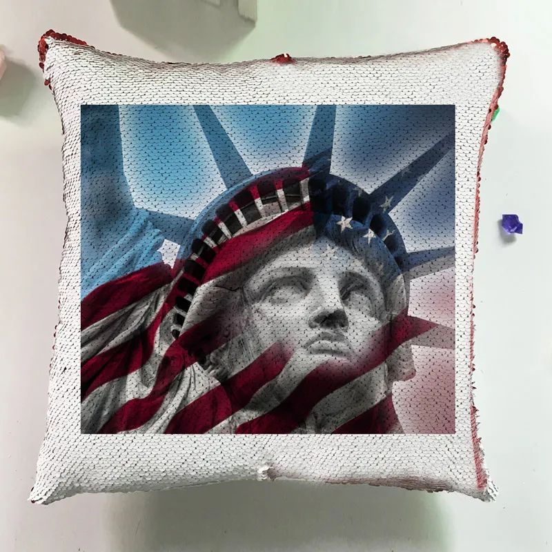 Modern Cushion Silver Square Pillow Custom Reversible Sequin Glitter Europe Architectural Style Pillowcase Cushion Cover J037 (11)