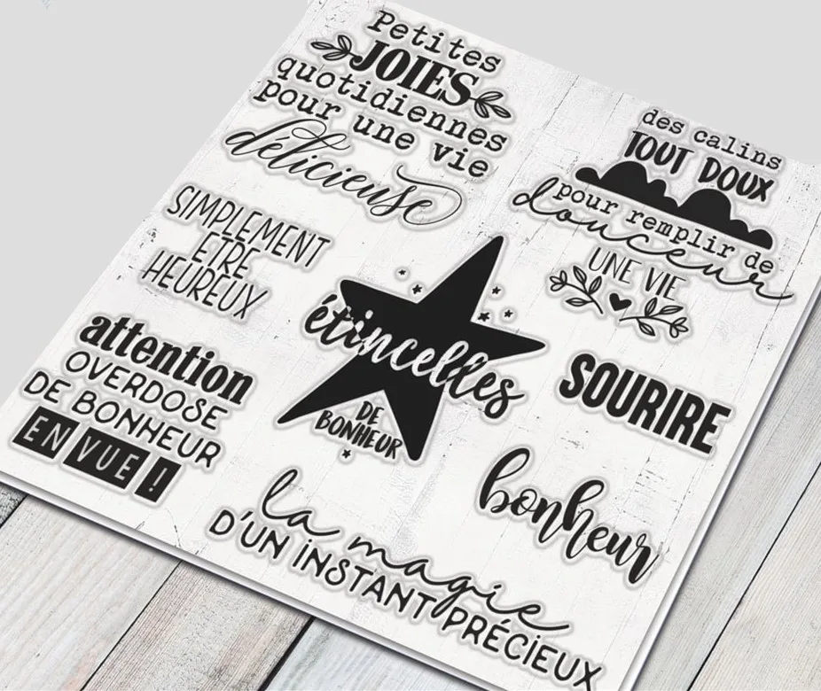 

French Transparent Clear Silicone Stamp/Seal for DIY scrapbooking/photo album Decorative clear stamp A1725