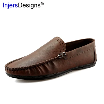 

Fashion Loafers Male Flats Soft Moccasins Boat Shoes Elegant Simple Slip-On Casual Driving Shoes Hot Sale Breathable Men Shoes