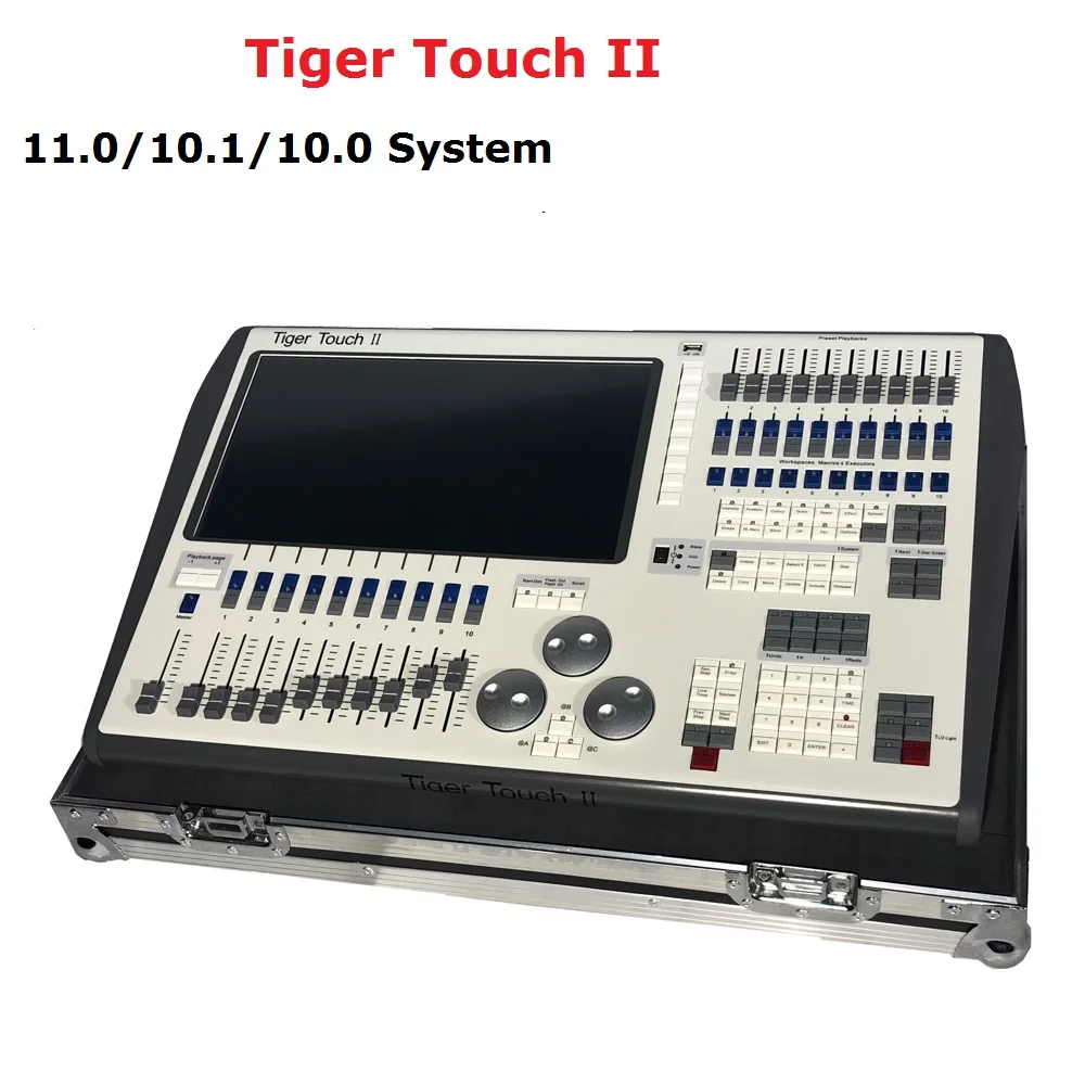 

2019 Newest Tiger Touch II 11.1/11.0/10.1 System Controller Professional Outdoor Lighting Console With 6144 DMX Channels