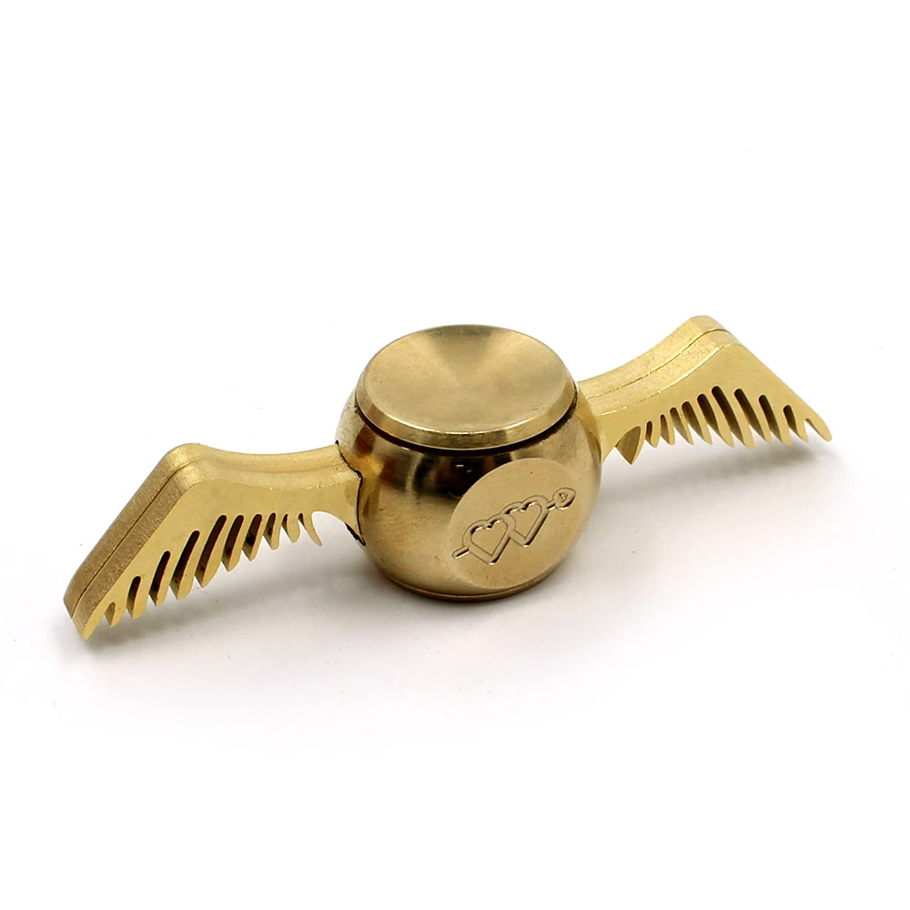 Harri Potter Hand Spinner Golden Snitch Fidget Spinner Wings Figet Spiner EDC Finger Spinner Cube EDC Anti-stress Toy+Wooden Box