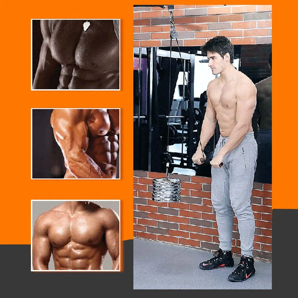 

FDBRO New Exercise Body Building Strength Training Fitness Equipment Wrist Forearm Gym Workout Arm pulley Dumbbell accessories