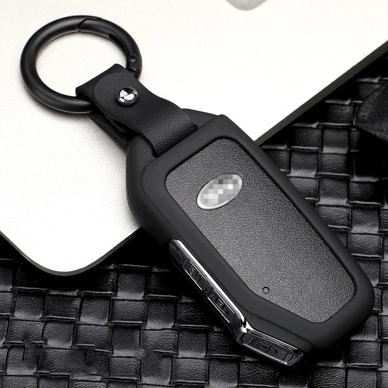 Полный защитный чехол для ключей автомобиля, удобный, тактильный, оцинкованный сплав для Kia, спортивный смарт-ключ для автомобиля