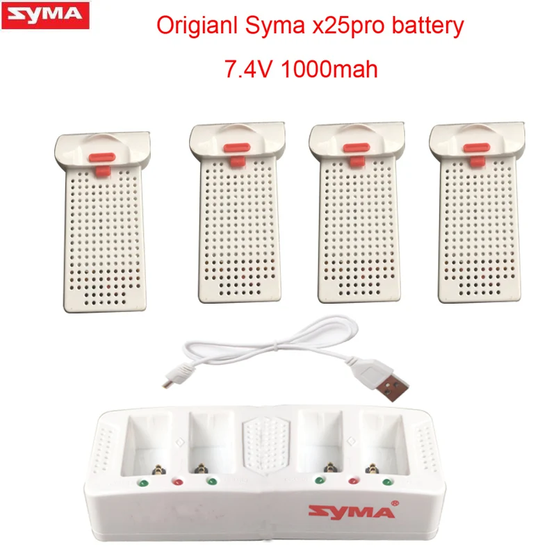 

Original Syma X25pro drone battery RC Quadcopter Spare Parts Accessories 7.4V 1000mAh Battery