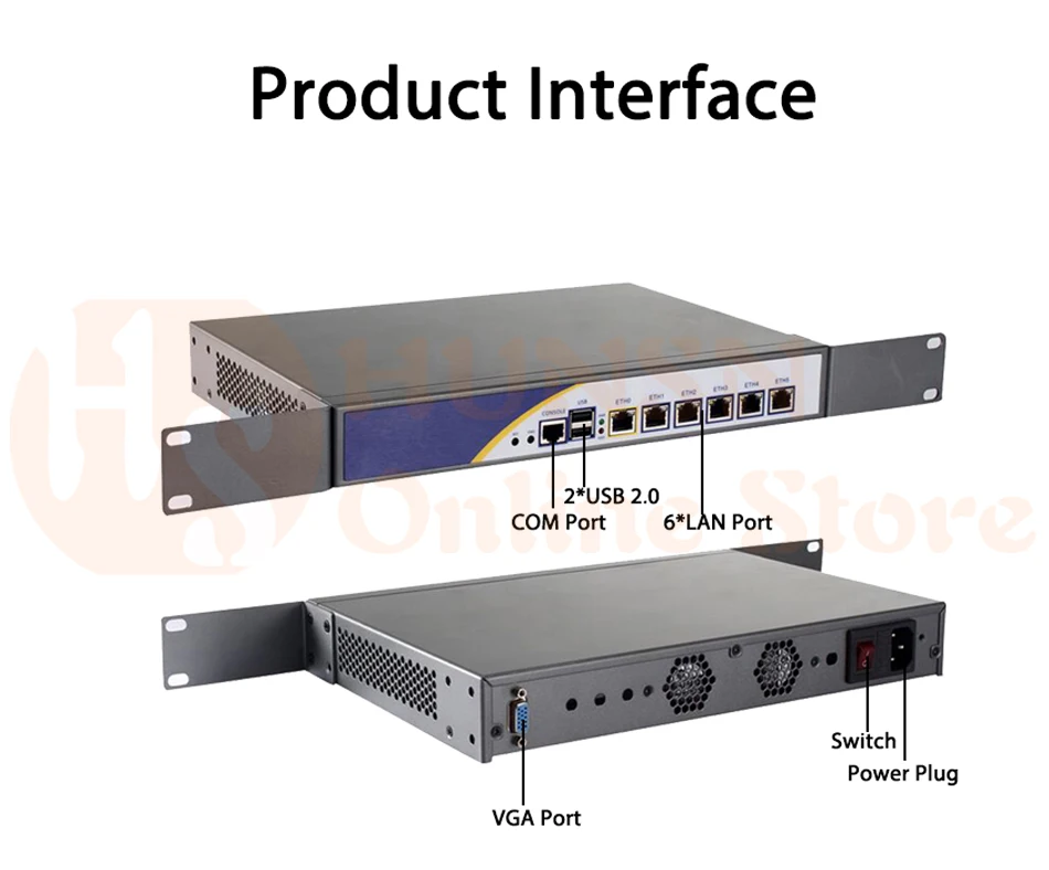 Firewall Mikrotik Pfsense Router PC 2117U HUNSN COM RS05 (12)