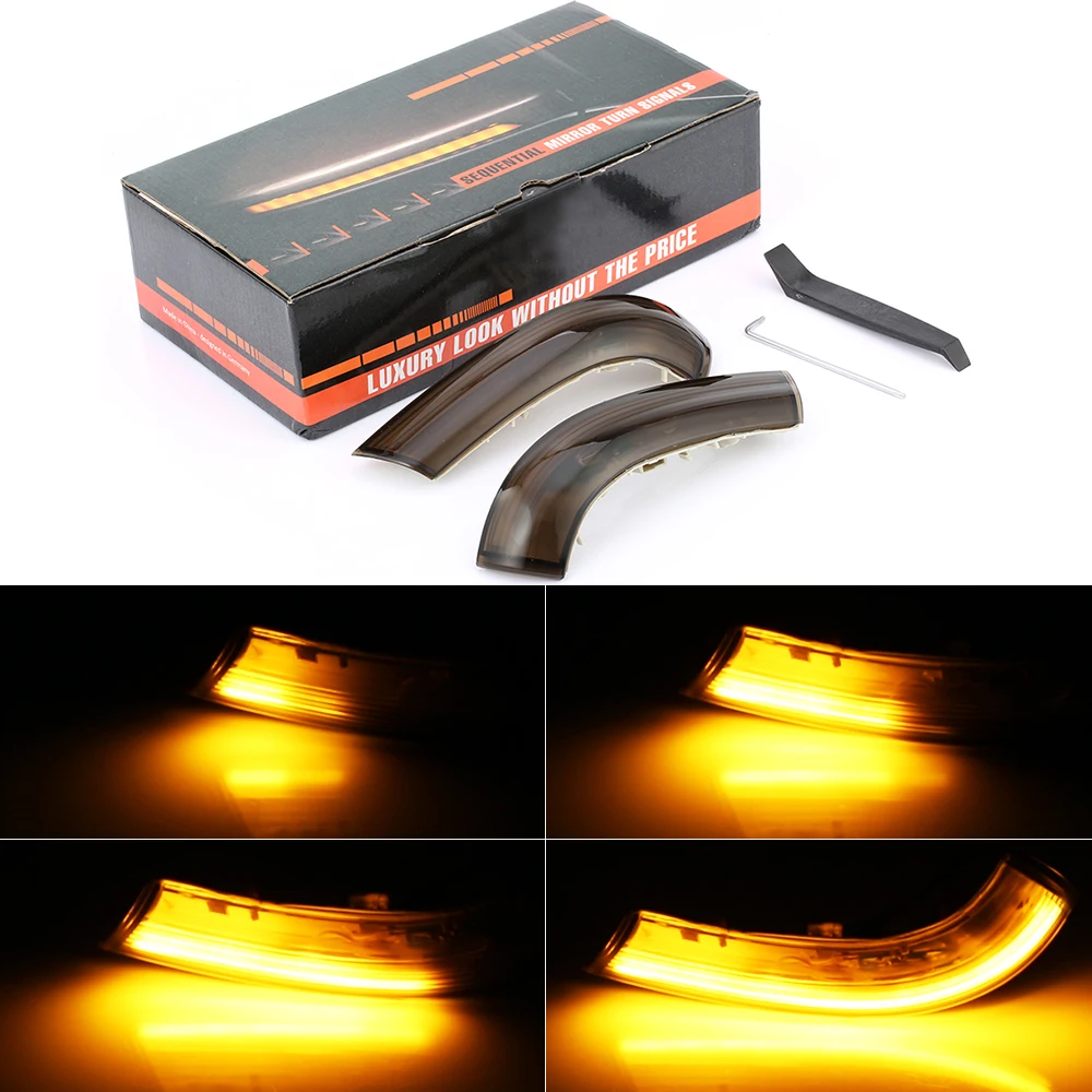 

2PCS iSincer for Volkswagen Golf MK5 GTI 5 Dynamic Blinker Side Mirror Lights LED Turn Signal for Jetta MK5 Passat B5.5 B6