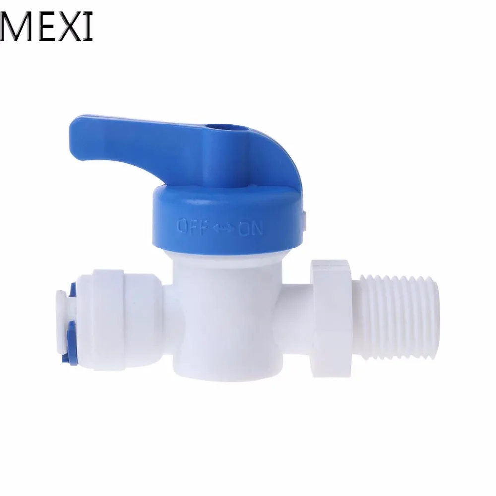 MEXI Straight Inline Ball Valve Tube Quick Connect RO Water Reverse Osmosis System MEXI Straight Inline Ball Valve Tube Quick Connect RO Water Reverse Osmosis System
