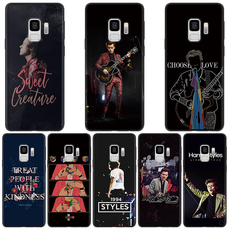 

One Direction Tattoos Harry Styles Black Case For Samsung Galaxy A3 A7 A5 2017 2016 For Coque Samsung S9 S8 S6 S7 Edge Plus Case