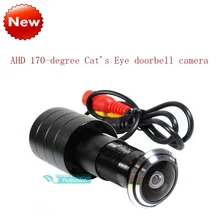 Nueva ahd sony sensor 1080 p cámara 170 degrees1.8mm cat puerta del ojo de color del agujero de seguridad cctv cámara de vigilancia de seguridad de vídeo
