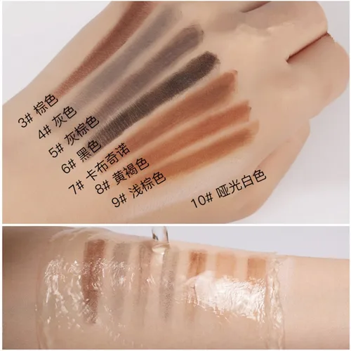 화이트 아이브로우 펜슬 화장품 펜 브러시, 내추럴 오래 지속되는 타투 틴트, 방수 아이브로우 메이크업 세트, 뷰티 2