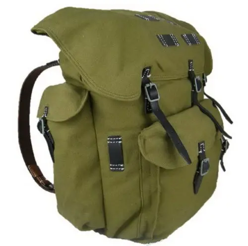 

WWII WEHRMACHT GERMAN ARMY HEER ELITE MOUNTAIN TROOPS CANVAS RUCKSACK BACKPACK