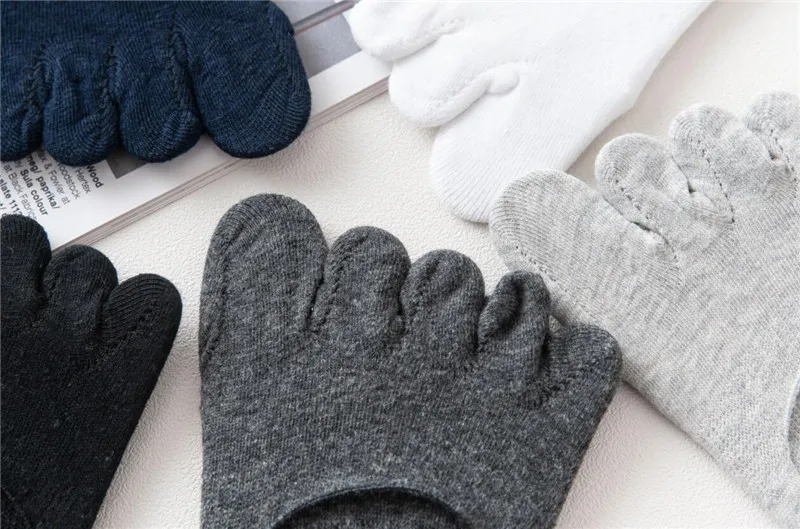 1pair men five toe socks spring summer and autumn fashion short sock man's and male 5 finger cotton socks