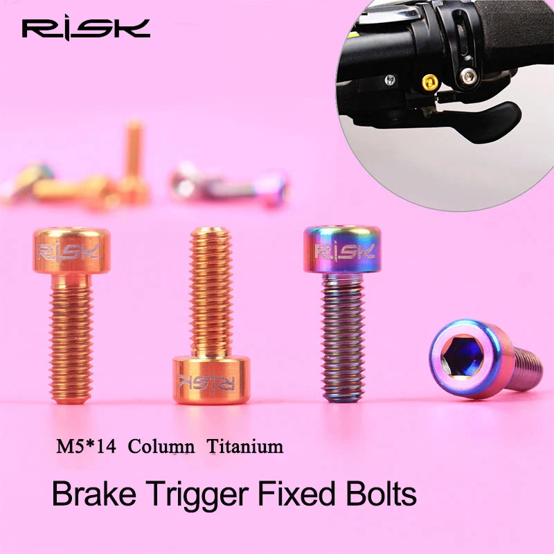 2 шт. титановые Рычажные болты для велосипеда M5 x 14 мм|brake lever|brake handlebicycle parts |