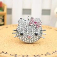 USB флеш-накопитель 128 ГБ флеш-накопитель металлический флеш-накопитель hello kitty Cat Стиль 8 ГБ 16 ГБ 32 ГБ 64 Гб 256 ГБ 512 Гб 2,0 Гб карта памяти