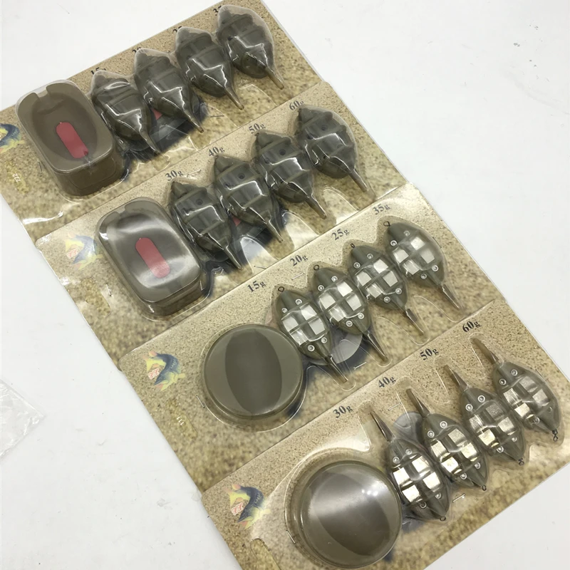 

Carp Fishing Combo Inline Method Feeder 4 Feeders 15/20/25/35g 30/40/50/60g Mould Set Fishing Bait Thrower Lead Sinker